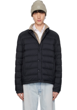 Moncler Navy Selves Short Down Jacket