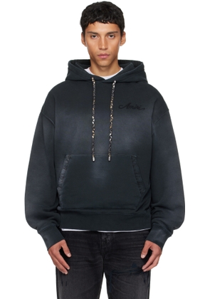 AMIRI Black Bleach Bandana Hoodie