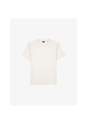 Mens The Kooples Brand-Embroidered Short-Sleeved Cotton-Jersey T-Shirt