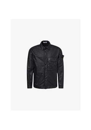 Mens Stone Island Nylon Panama-Tc Badge Regular-Fit Woven Overshirt