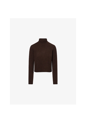 Womens Me And Em High-Neck Crop Cashmere Jumper