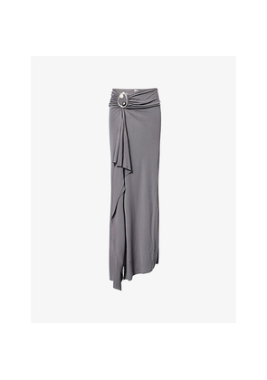 Womens Christopher Esber Cascade Draped-Jersey Midi Skirt