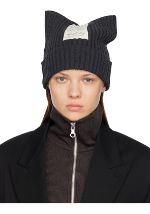Acne Studios Gray Ribbed Beanie