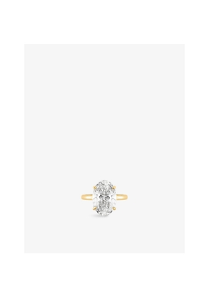 The Diamond Lab Timeless Oval-Cut 18ct Yellow-Gold and 5.14ct Lab-Grown Diamond Ring