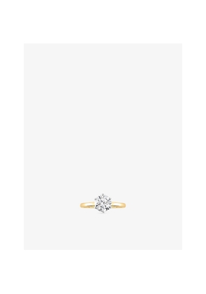 The Diamond Lab Timeless Brilliant-Cut 18ct Yellow-Gold and 1.5ct Lab-Grown Diamond Ring