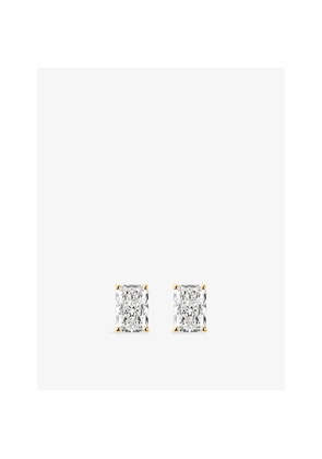 The Diamond Lab Timeless Radiant-Cut 18ct Yellow-Gold and 3.09ct Lab-Grown Diamond Stud Earrings