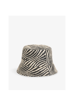 Womens Marni Raffia-Effect Woven Bucket Hat