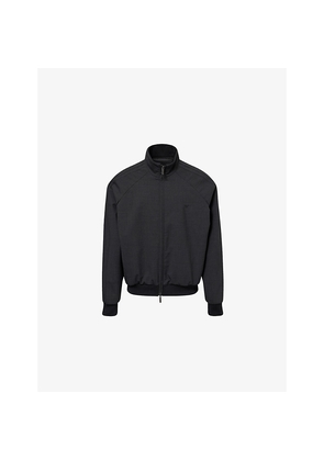 Mens Emporio Armani Raglan-Sleeves High-Neck Stretch-Woven Jacket