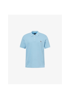 Mens PS by Paul Smith Zebra-Embroidered Cotton Polo Shirt