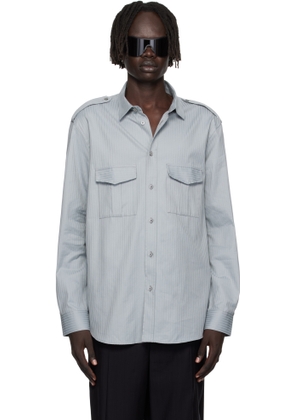Acne Studios Gray Flap Pocket Shirt
