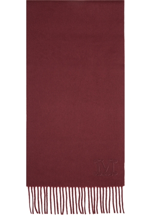 Max Mara Burgundy Wsdalia Scarf