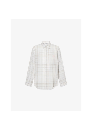 Mens Acne Studios Setar Check-Print Woven Shirt