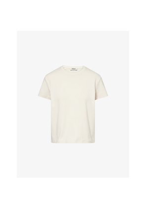 Womens Max Mara Logo-Embroidered Short-Sleeve Cotton T-Shirt