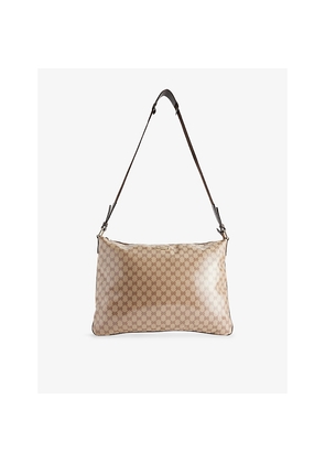 Womens Reselfridges Pre-Loved Gucci Zip-Top Messenger Bag