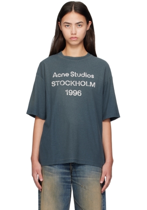 Acne Studios Navy Logo T-shirt
