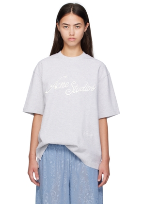 Acne Studios Gray Logo T-shirt