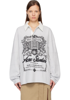 Acne Studios Gray Logo Polo
