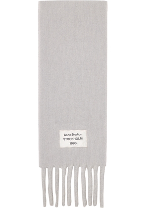 Acne Studios Gray Bicolor Alpaca Scarf