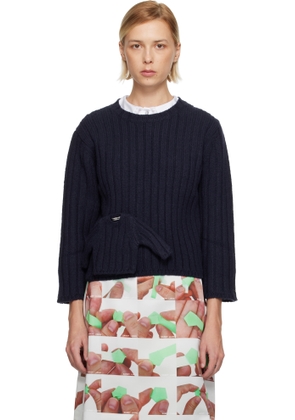 Sandy Liang Navy Carlow Sweater