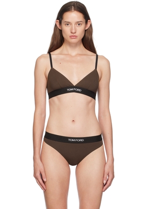 TOM FORD Brown Modal Signature Bra