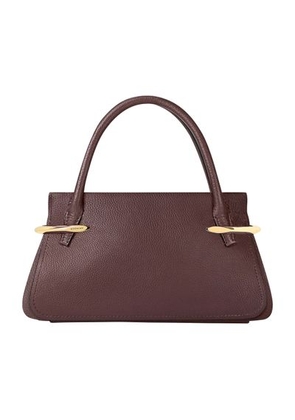 Mini Pinch bag in grained leather