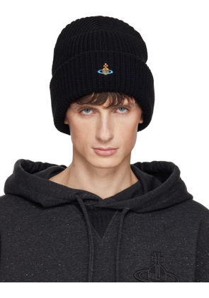 Vivienne Westwood Black Sporty Beanie