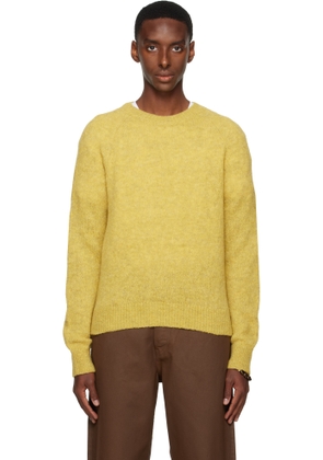 Dries Van Noten Yellow Crewneck Sweater