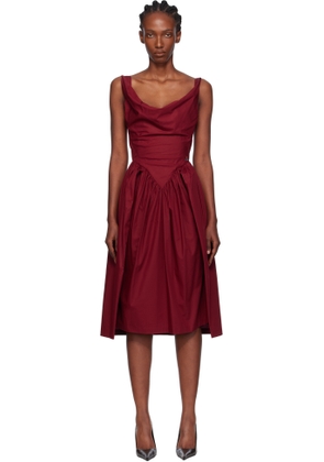 Vivienne Westwood Burgundy Sunday Midi Dress