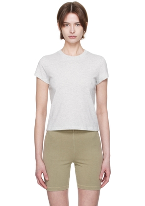 SKIMS Gray Relaxed Tees Shrunken T-shirt