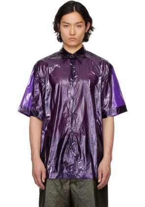 Dries Van Noten Purple Sheer Shirt