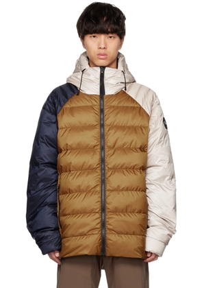 Canada Goose Tan & Navy Legacy Reversible Down Jacket