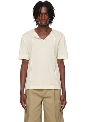 System Off-White Satin Strap T-shirt