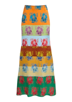 Rosie Assoulin Slippery When Wet Silk-Blend Maxi Skirt - Moda Operandi