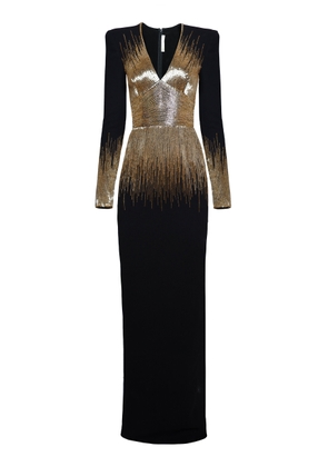 Naeem Khan Embellished Crepe Column Gown - Moda Operandi