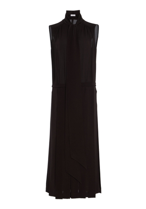 Michael Kors Collection Scarf-Detailed Silk Georgette Midi Shirt Dress - Moda Operandi