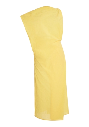 Jacquemus The Draped Cotton-Blend Dress - Moda Operandi