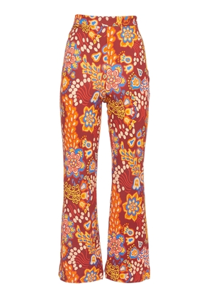 La DoubleJ Stretch Printed Flare Pants - Moda Operandi