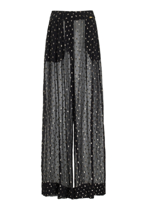 FRANÇOISE Exclusive Mila Crepe Jacquard Wide-Leg Pants - Moda Operandi