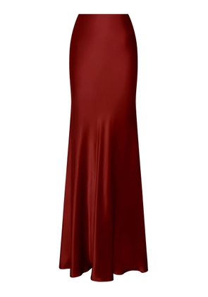 Andres Otalora Sublimes Silk-Charmeuse Maxi Skirt - Moda Operandi