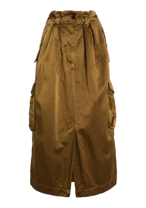 Dries Van Noten Savannah Cotton-Blend Midi Skirt - Moda Operandi