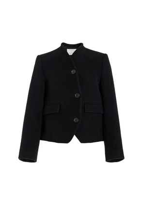 House of Dagmar Curved Wool-Blend Jacket - Moda Operandi