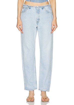 Aligrace Vintage Mini Rise Jeans in Light Wash - Blue. Size 29 (also in ).