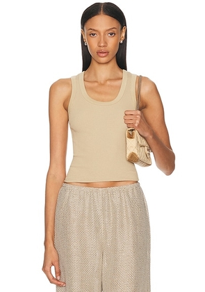 AGOLDE Poppy Tank in Gum - Tan. Size S (also in ).