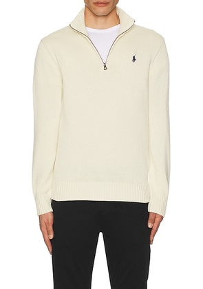 Polo Ralph Lauren Shaker 1/2 Zip Sweater in Andover Cream - Cream. Size S (also in ).