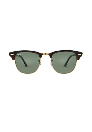 Ray-Ban Clubmaster Classic in Red Havana - Brown. Size all.