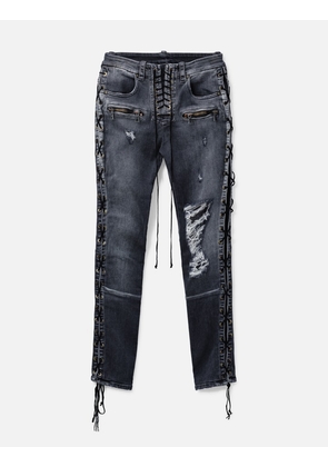 Lace Up Jeans