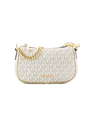 Michael Kors Gold Canvas Shoulder Bag