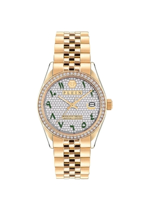 Philipp Plein Gold Stainless Steel Dress Watch