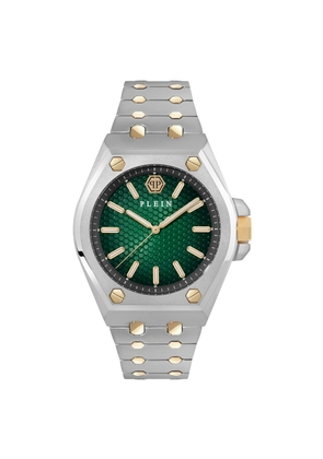 Philipp Plein Gray Stainless Steel Dress Watch