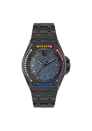 Philipp Plein Black Stainless Steel Dress Watch